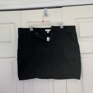 NWT topshop black skirt with side pockets
